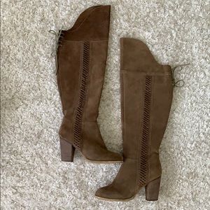 Sbicca Over The Knee Brown Suede Boots